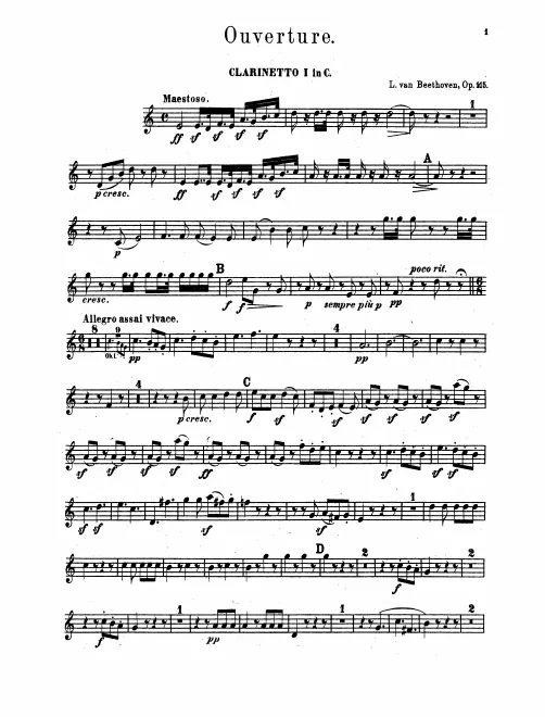 Clarinet 1, 2 (C)