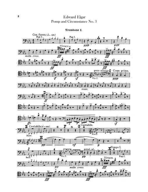 Trombone 1, 2, 3, Tuba