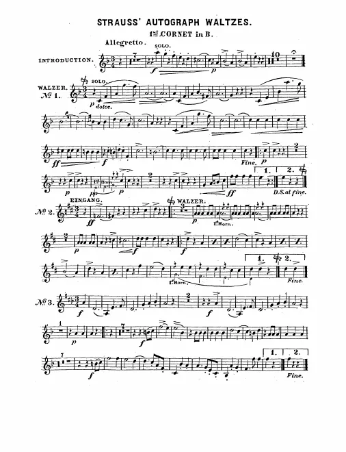 Cornet 1, 2 (B)