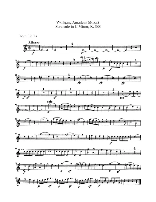 Horn 1, 2 (E)