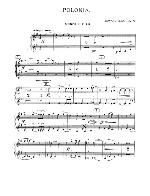 Horn 1/2, 3/4 (F)