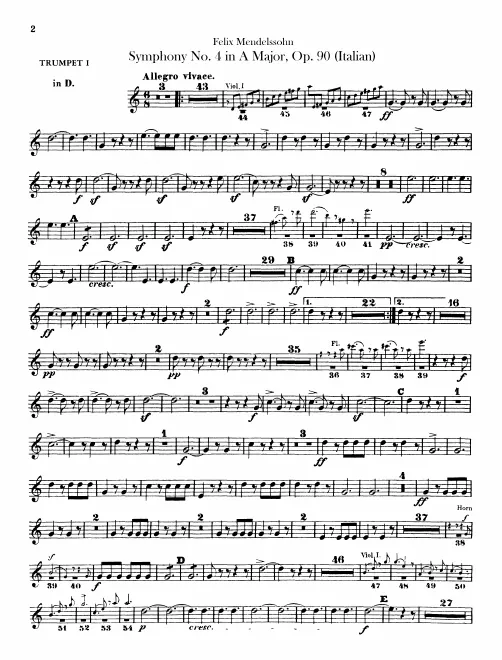 Trumpet 1 (D/E)
