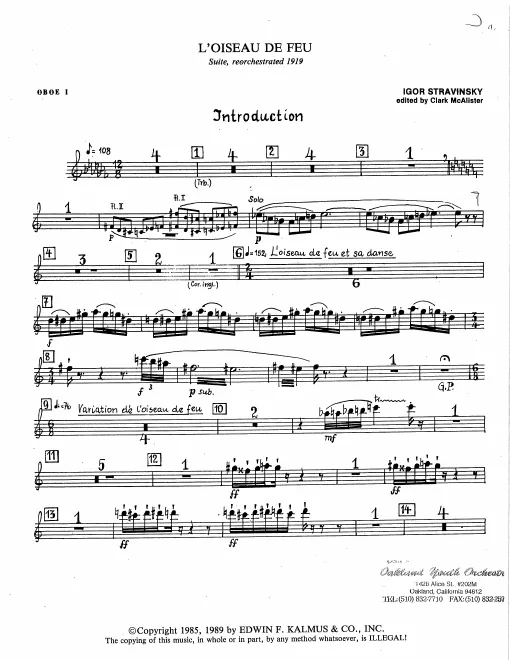 Oboe 1, 2/English Horn