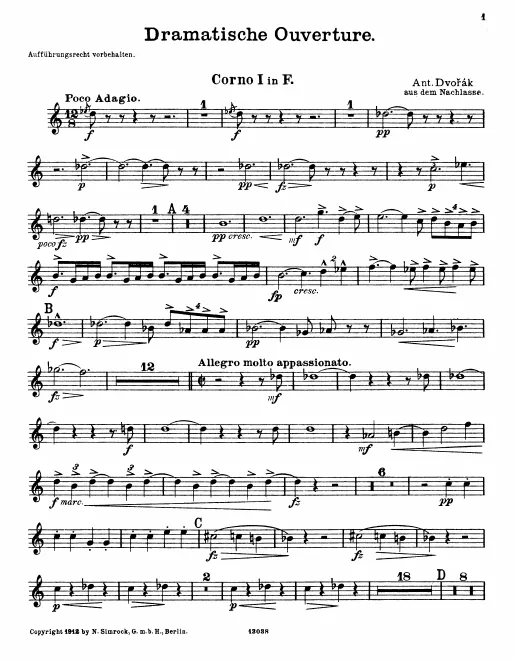 Horn 1, 2, 3, 4 (F)