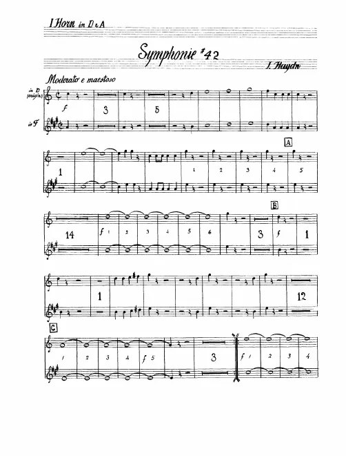 Horn 1, 2 (D/A/F)