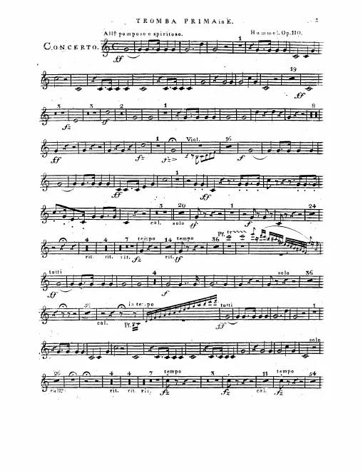Trumpet 1, 2 (E)