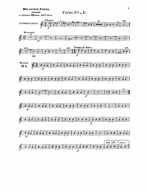 Horn 1, 2, 3, 4 (F)