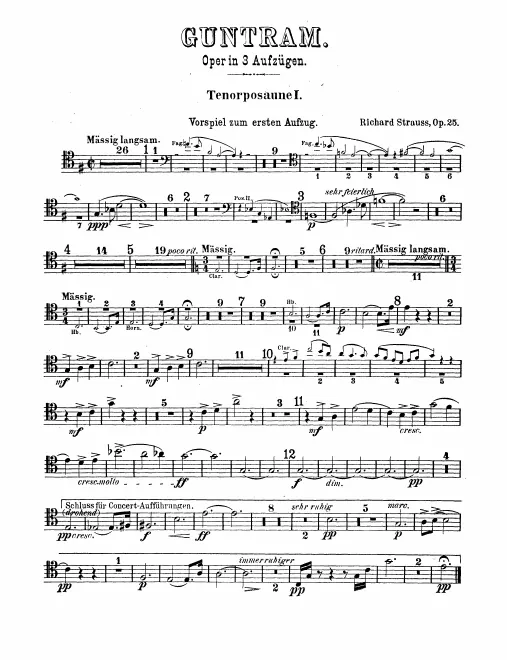 Trombone 1, 2, 3, Tuba