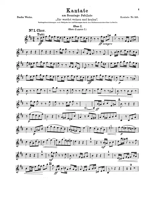 Oboe (or Oboe d'amore) 1, 2