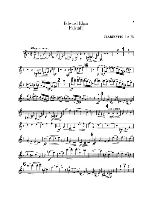Clarinet 1, 2, Bass Clarinet (B)