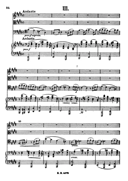 3. Andante (Complete Score)