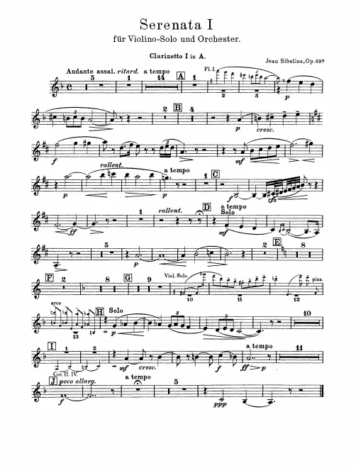 Clarinet 1, 2 (A)
