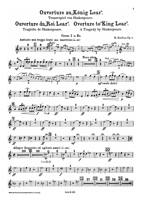 Horn 1, 2, 3, 4 (E)