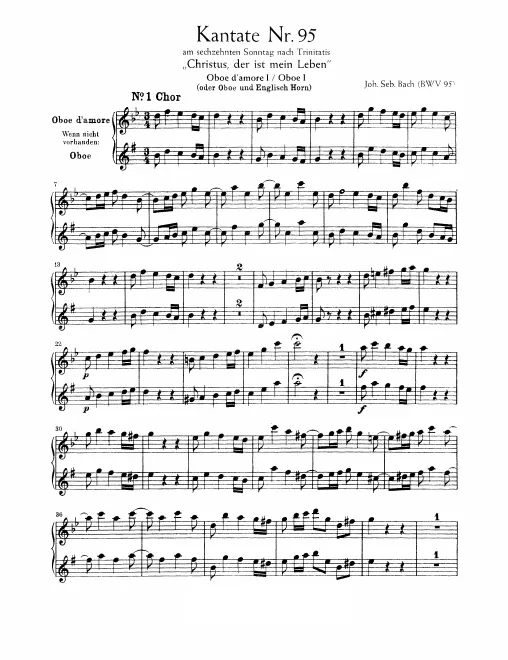 Oboe d'amore (or Oboe or English Horn) 1, 2