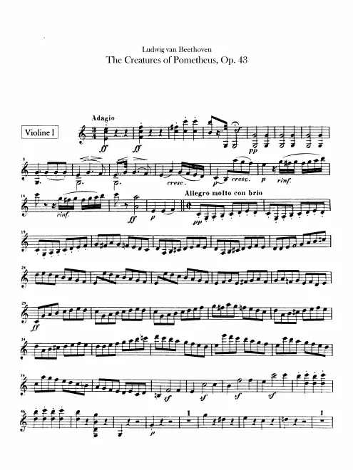 Violins I, II
