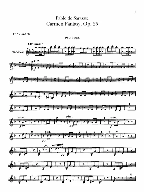 Violins I, II
