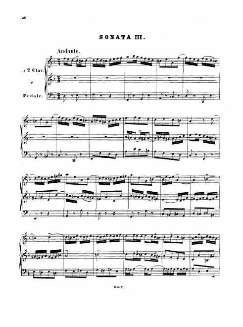 Sonata No.3 in , BWV 527