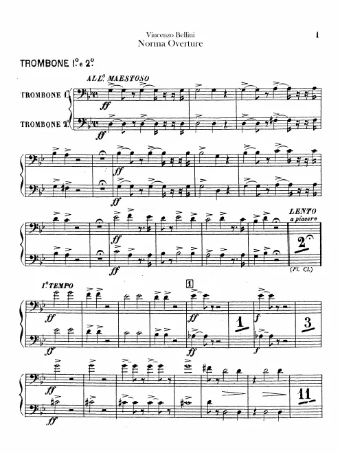 Trombone 1/2, 3, Tuba