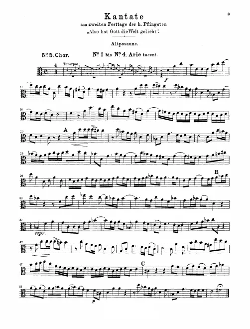 Trombone 1, 2, 3 (Alto, Tenor, Bass)
