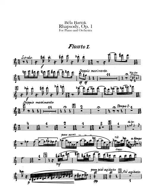 Flute 1, 2, Piccolo