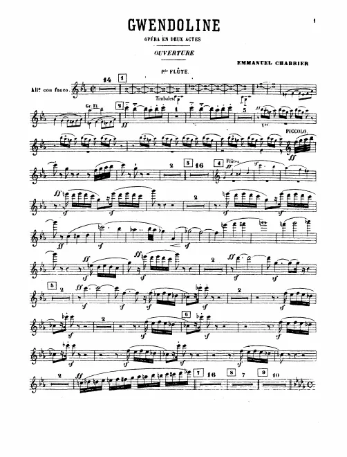Piccolo, Flute 1/2