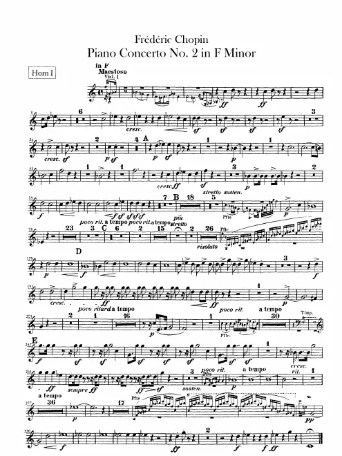 Horn 1, 2 (F, E)