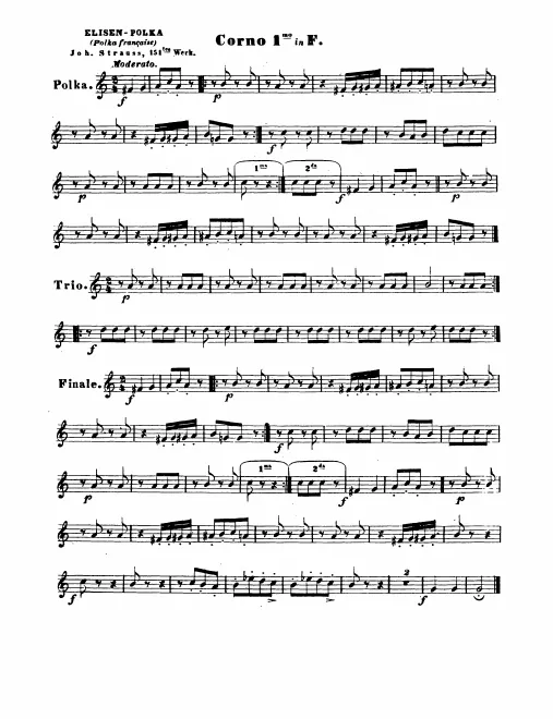 Horn 1, 2, 3, 4 (F)