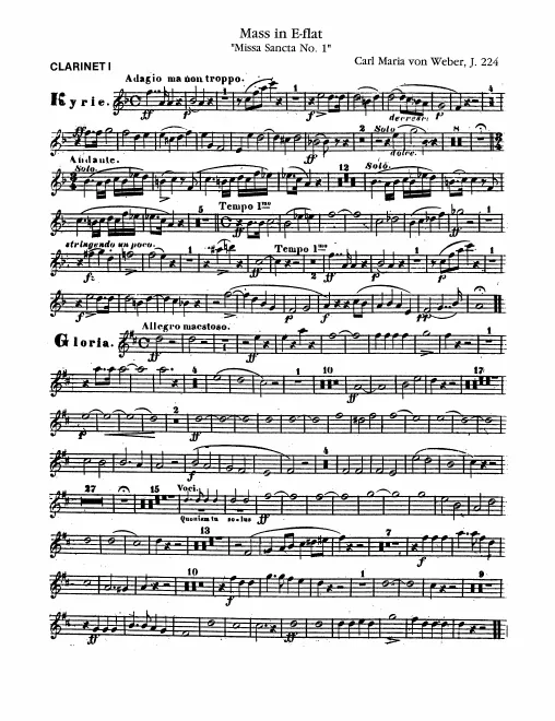 Clarinet 1, 2 (B♭)