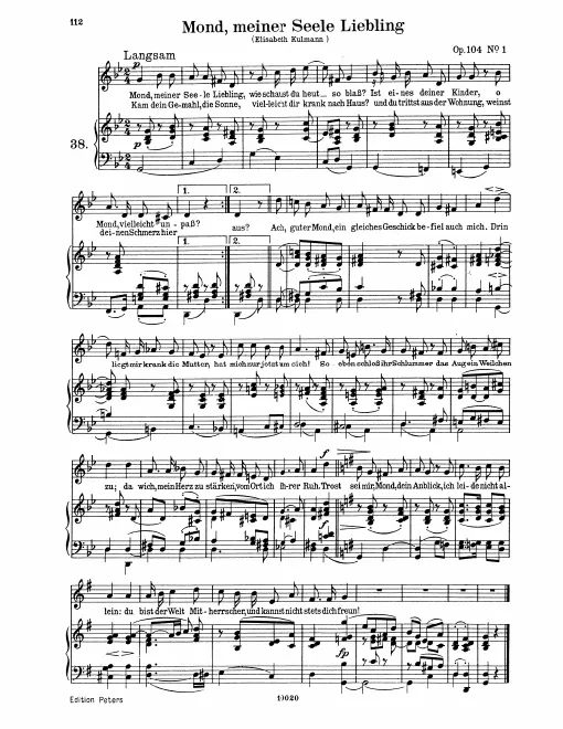 Complete Score (original / high voice)
