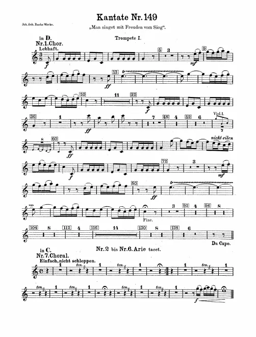 Trumpet 1, 2, 3 (D/C)