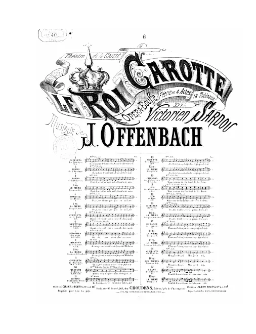 No.6, Duettino de la boule: "Quand cette vieille" (Act I, No.6), F major