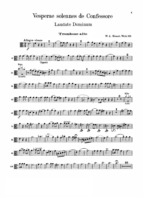 Trombone 1* (alto clef)