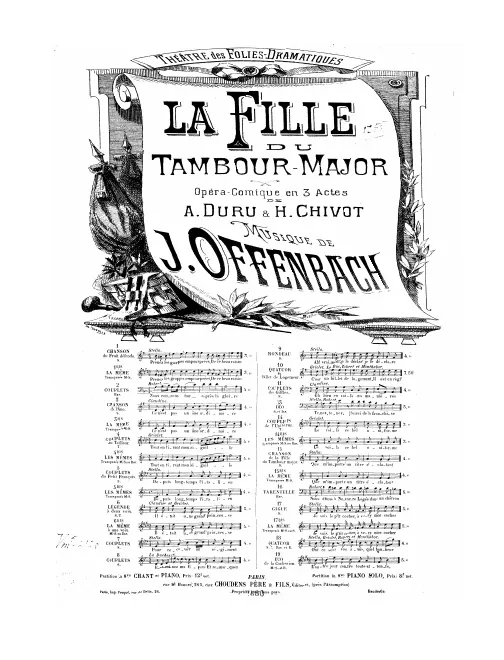 No.1, Chanson du fruit défendu: "Prenez les grappes empourprées" (Act I, No.1b), G major