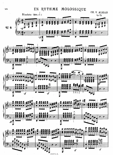2. En rhythme molossique. Risoluto