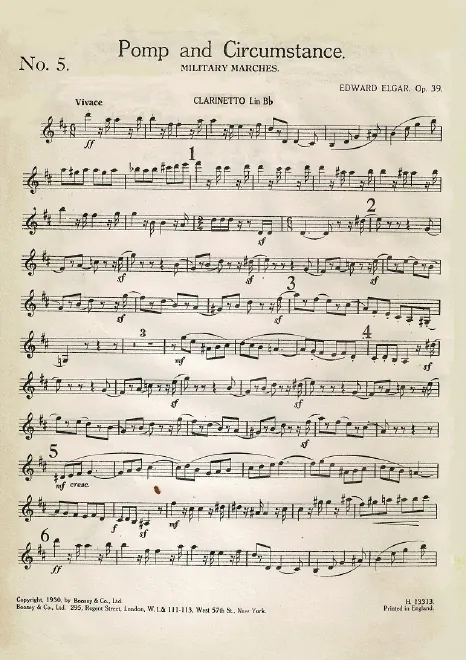 Clarinet 1, 2 (B), Bass Clarinet (B)