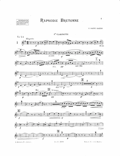 Clarinet 1, 2 (A/B)