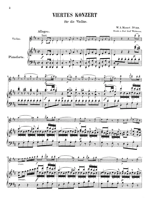 Complete Score and Violin Part