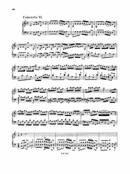 6. Concerto in , BWV 977