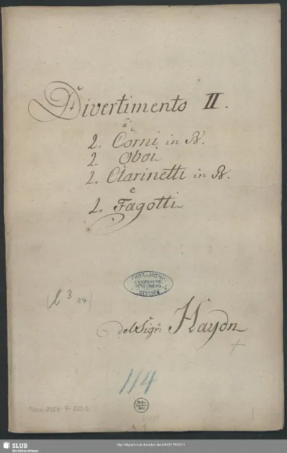 Divertimento in , Hob.II:42