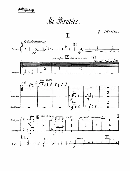 Xylophone/Triangle/Tambourine/Snare Drum/ 2 Military Drums/Tenor Drum/Bass Drum/Cymbals