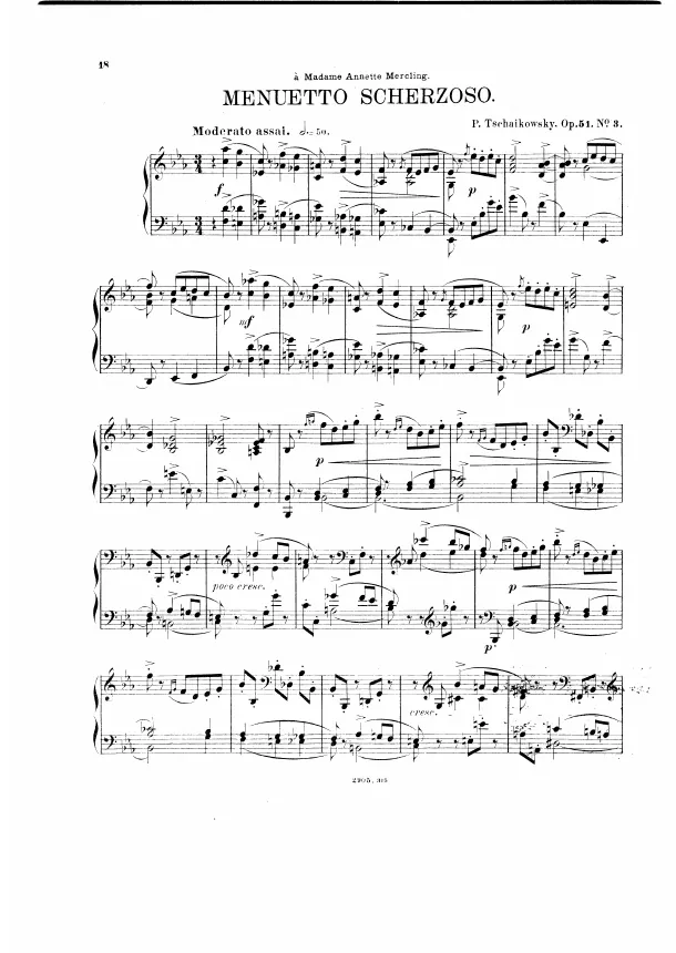3. Menuetto scherzoso (Moderato assai)