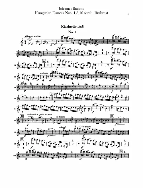 Clarinet 1, 2 (B)