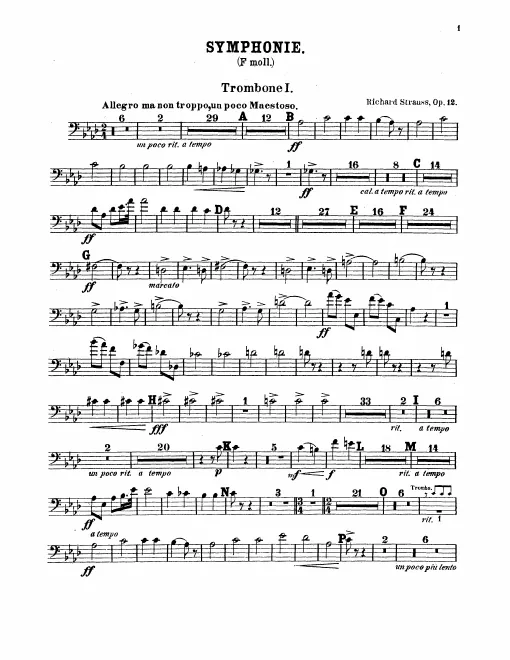 Trombone 1, 2, 3, Tuba