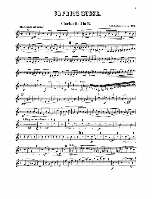 Clarinet 1, 2 (B)