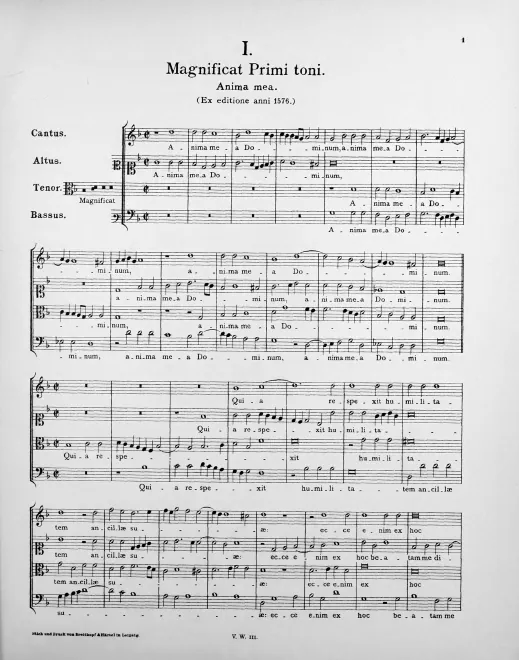 Magnificat Primi toni (odd verses)