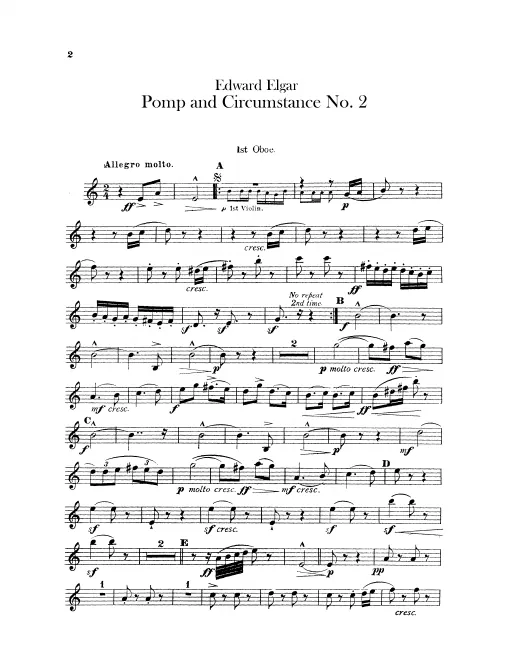 Oboe 1, 2