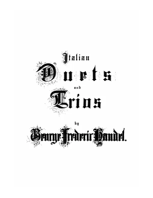 32. Italienische Duette und Trios (1870)