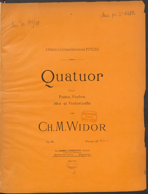 Piano score