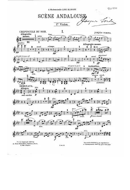 Violin 1 part