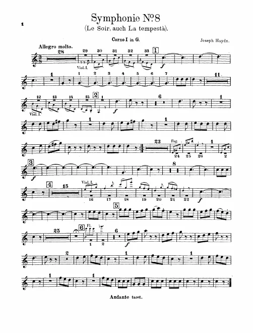 Horn 1, 2 (G)